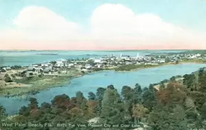 A bird's eye view of Pleasant City and Clear Lake, West Palm Beach 