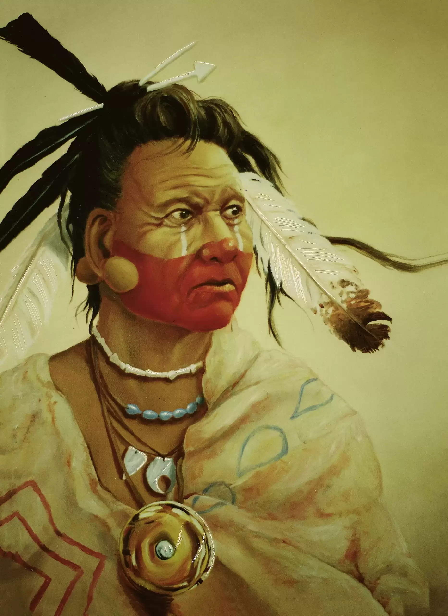 Native American Painting by Theodore Morris